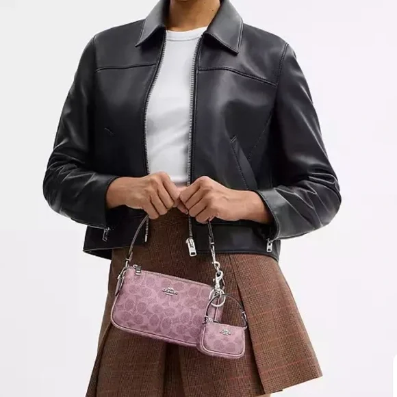 Coach Boxed Nolita 19 And Nolita Bag Charm Set CCK96 Pink/Rose Holiday - Picture 5 of 10